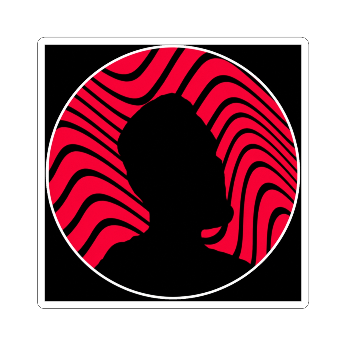Pewdiepie silhouette minimal Sticker - alternate angle 1, merchandise