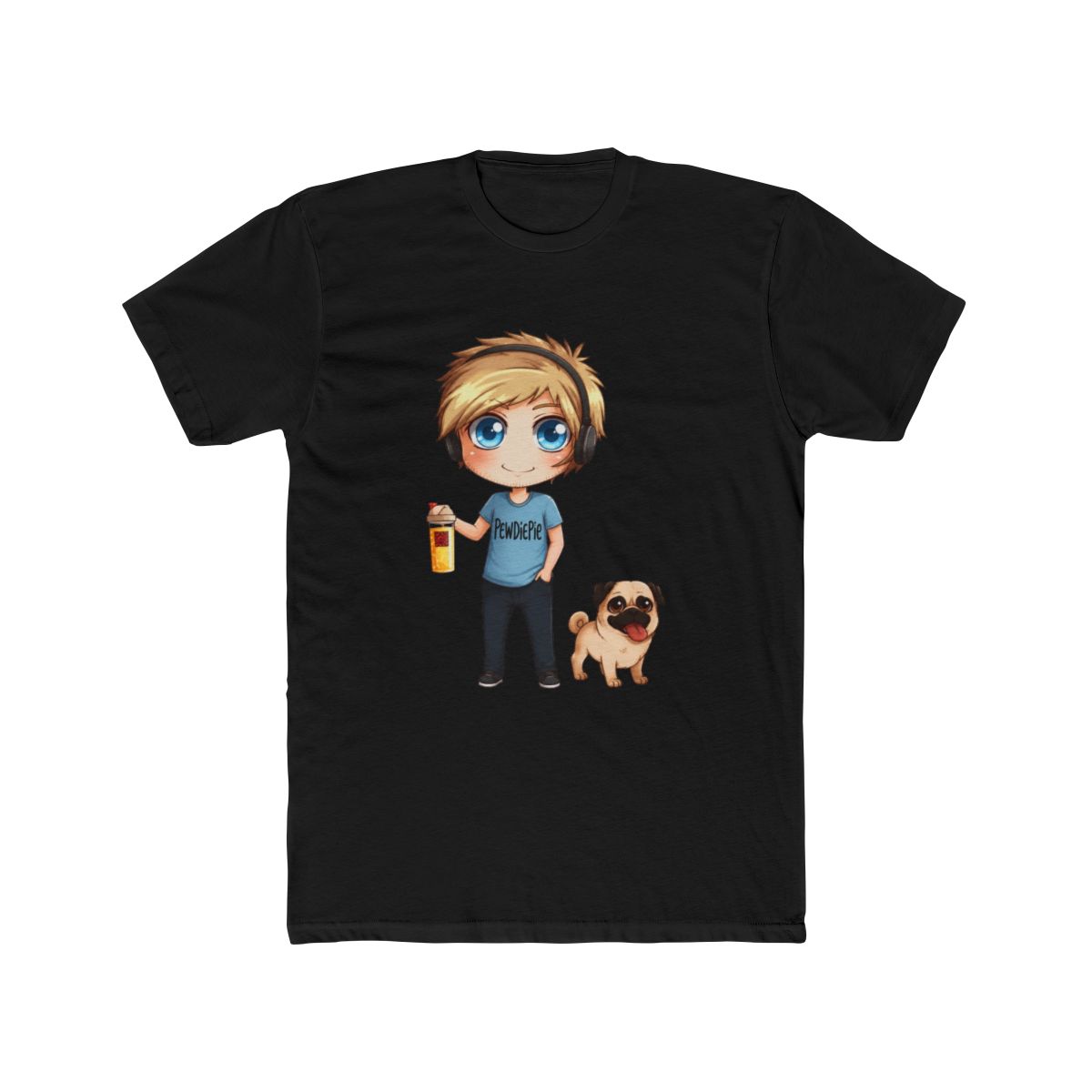 Anime PewDiePie T Shirt - alternate angle 3, merchandise