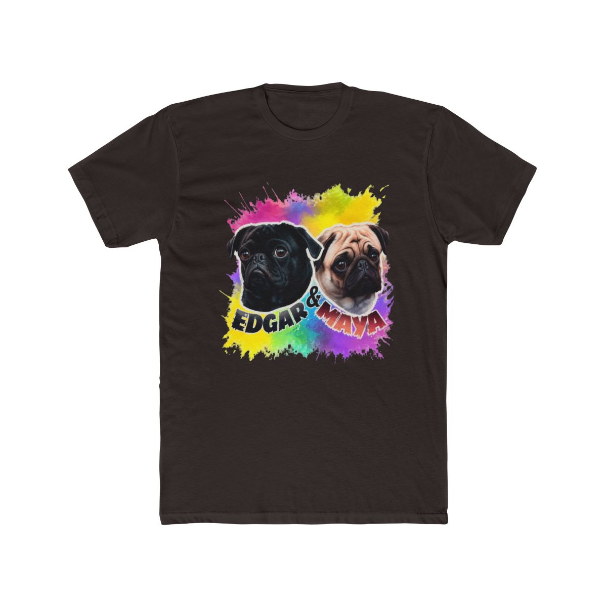 Edgar &amp; Maya PewDiePie Pugs Classic T Shirt 51 - alternate angle 3, merchandise