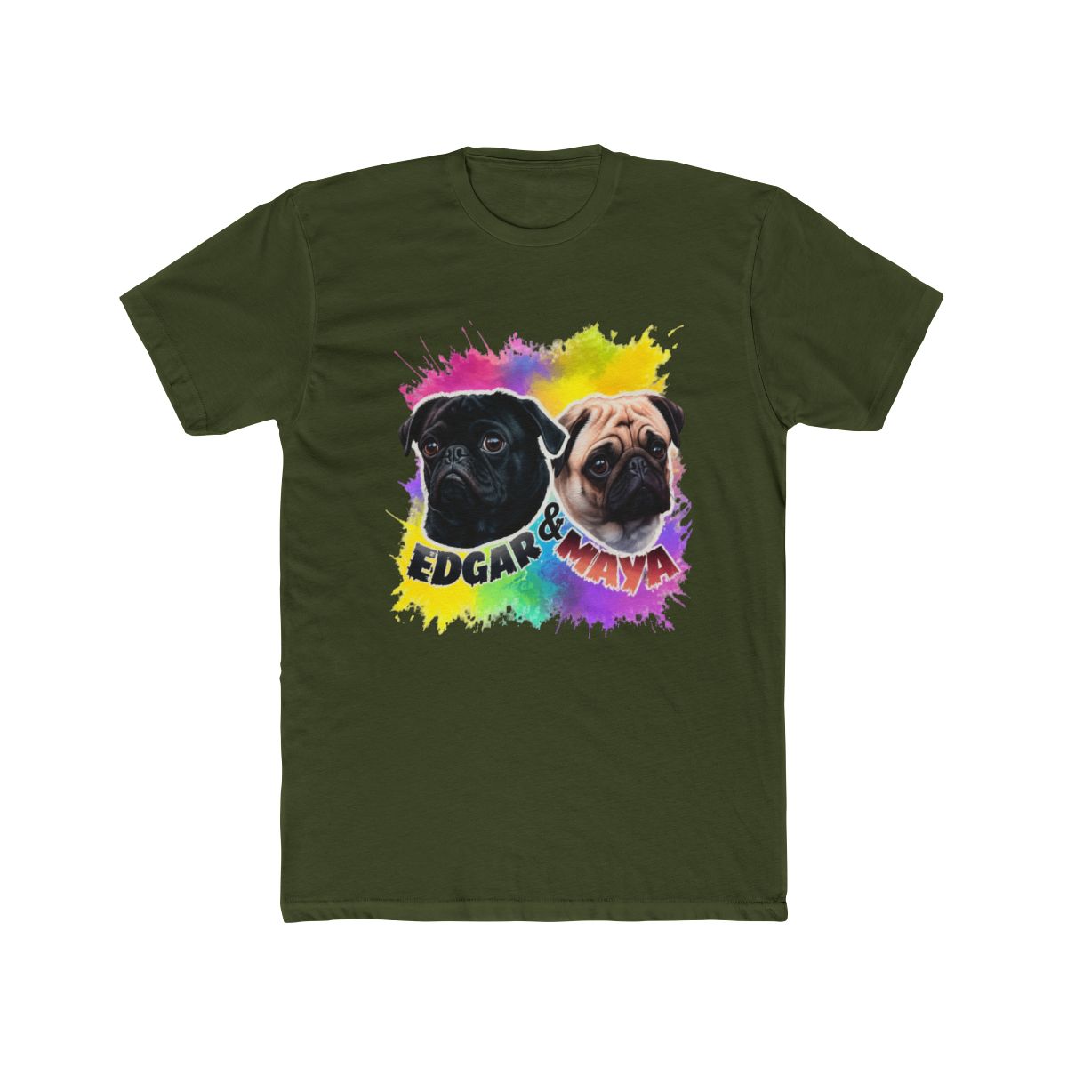 Edgar &amp; Maya PewDiePie Pugs Classic T Shirt 51 - alternate angle 4, merchandise