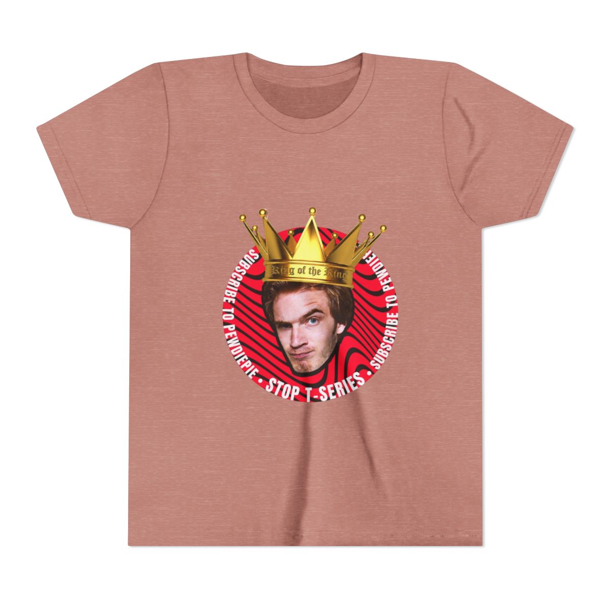 Pewdiepie VS T-Series Kids T Shirt - alternate angle 2, merchandise