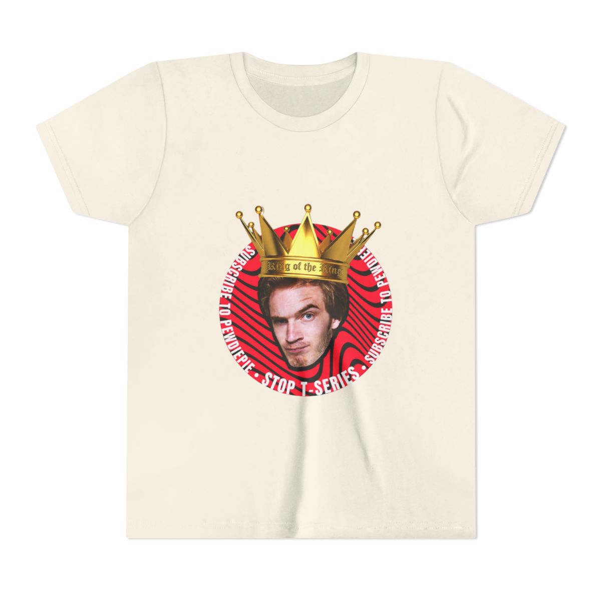 Pewdiepie VS T-Series Kids T Shirt - alternate angle 3, merchandise