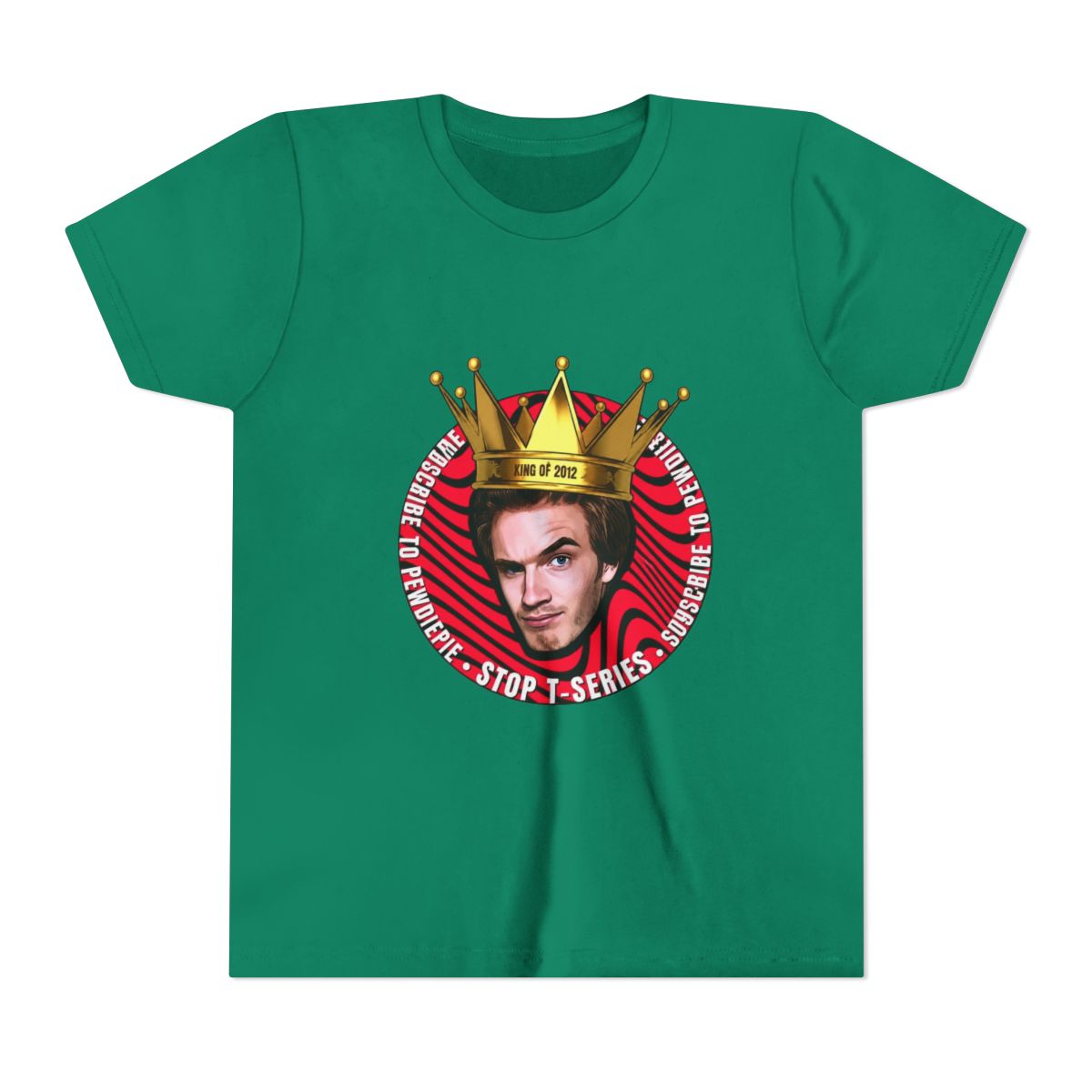 Pewdiepie VS T-Series Kids T Shirt - alternate angle 2, merchandise